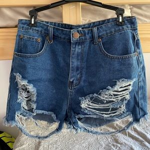 Denim shorts